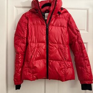 Women's Red Puffer Jacket